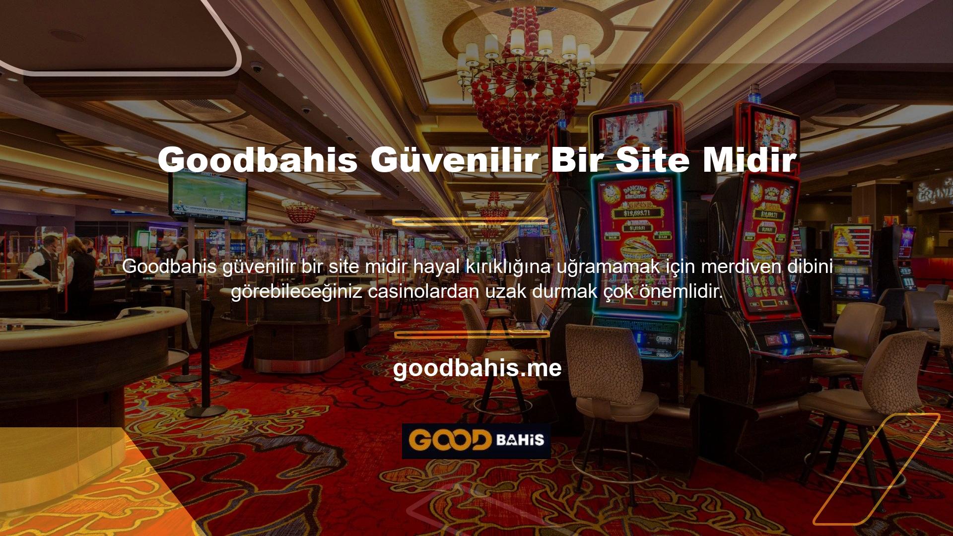 Goodbahis, Türk casino ve online casino pazarının en tanınmış ve güvenilir isimlerinden biridir ve her adımda kullanıcıları için başarıyla fark yaratmaktadır
